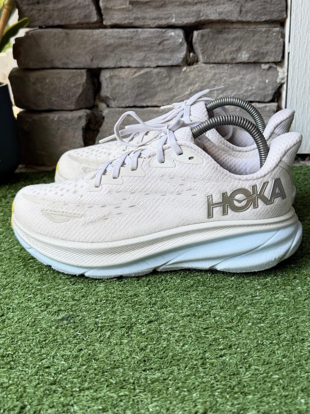 Hoka One One Clifton 9 Wide Nimbus Cloud/Ice Water Women’s Sneakers